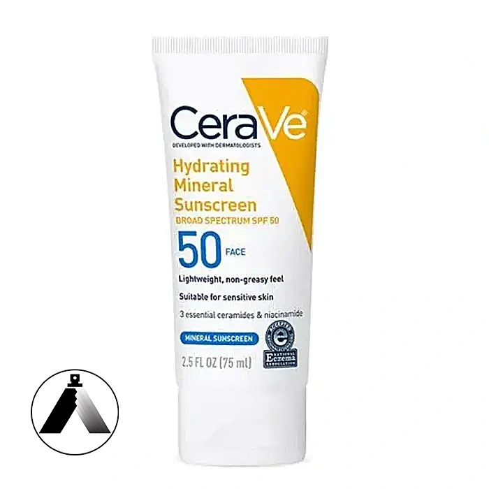 کرم ضدآفتاب مینرال سراوی مدل آبرسان SPF 50 تیسا