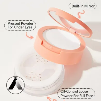 پودر فیکس صورت و زیر چشم شیگلم مدل Translucent