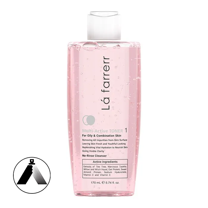 تونر مولتی اکتیو مخصوص پوست های چرب و مختلط 1 لافارر