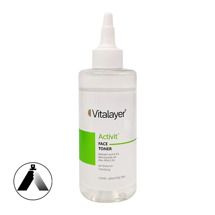 تونر پاک‌کننده صورت اکتی‌ویت پوست مختلط و چرب ویتالیر