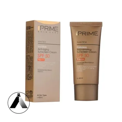 ضد آفتاب بی‌رنگ جوان کننده SPF50 پرایم