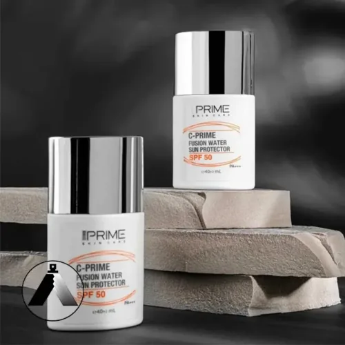 ضد آفتاب فلوئیدی رنگی spf50 حاوی ویتامین سی پرایم