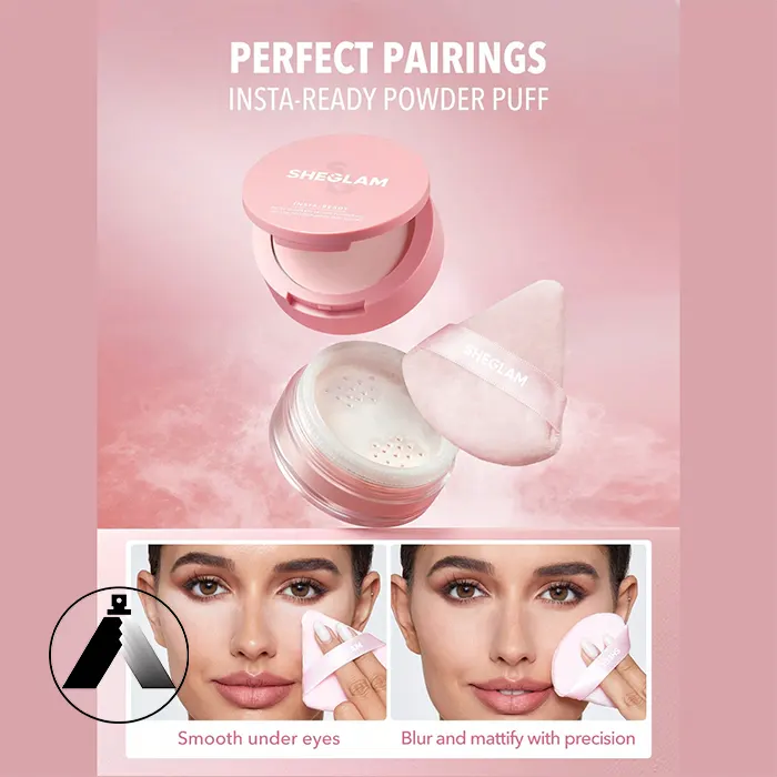 پک پد سه تایی شیگلم مدل insta-ready powder puff
