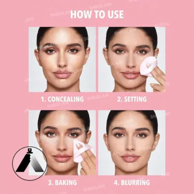 پک پد سه تایی شیگلم مدل insta-ready powder puff