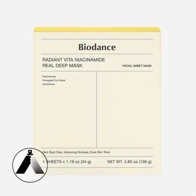 ماسک ویتامین‌رسان نیاسینامید بایودنس Radiant