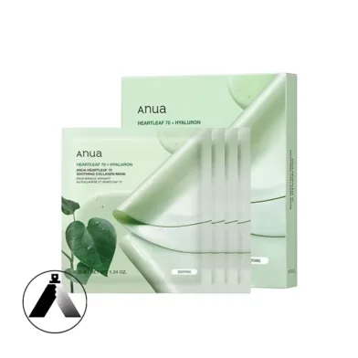 ماسک کلاژن تسکین‌دهنده Heartleaf 70% آنوا