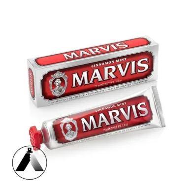 خمیر دندان مارویس دارچین و نعناع مدل Cinnamon Mint