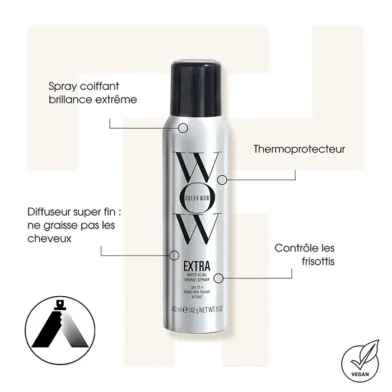 سرم و اسپری مراقبت مو درخشان کننده کالر واو مدل Extra Shine