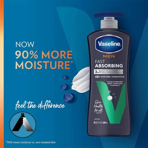 لوسیون بدن مردانه وازلین مدل Men Fast Absorbing