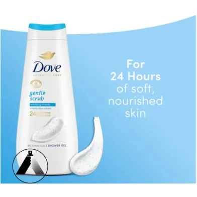 ژل شست‌وشوی بدن داو مدل Gentle Scrub Exfoliating Body Wash