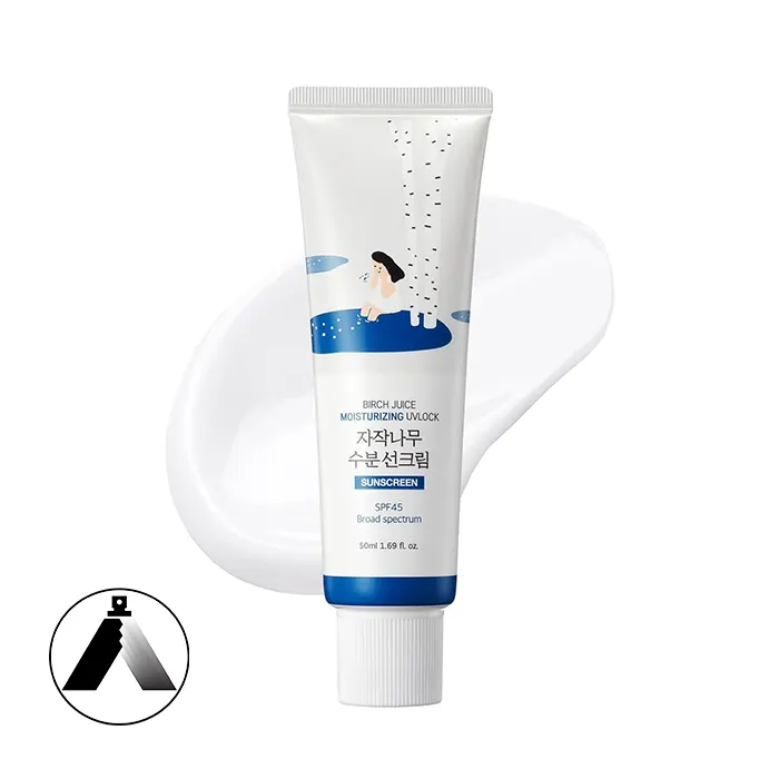 کرم ضد آفتاب مرطوب کننده Round Lab Birch Juice