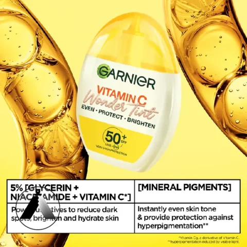 تینت رنگی پوست ویتامین C گارنیه SPF50