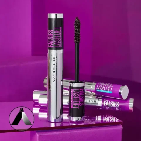 Maybelline The Falsies Lash Lift Extra Black Mascara 012 ریمل حجم دهنده و لیفت کننده میبلین مدل Falsies Lash Lift Extra Black 01