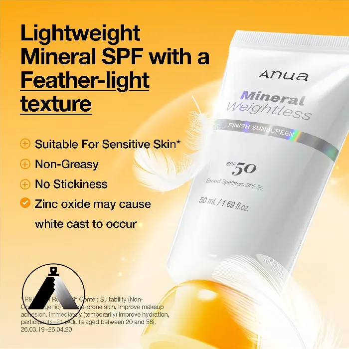 ضد آفتاب مینرال آنوا Mineral Weightless Finish
