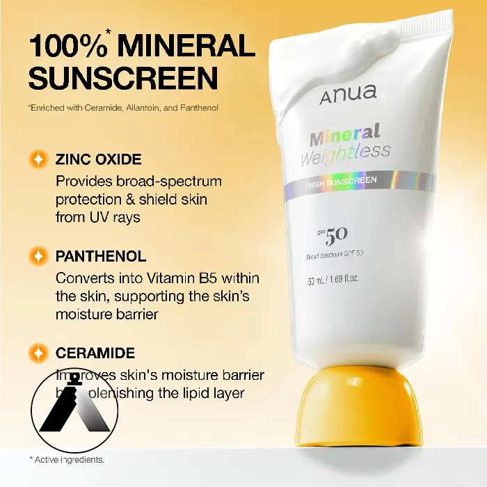 ضد آفتاب مینرال آنوا Mineral Weightless Finish
